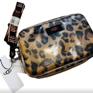 UGG Women's Janey II Clear Crossbody Bag in a leopard print NWT